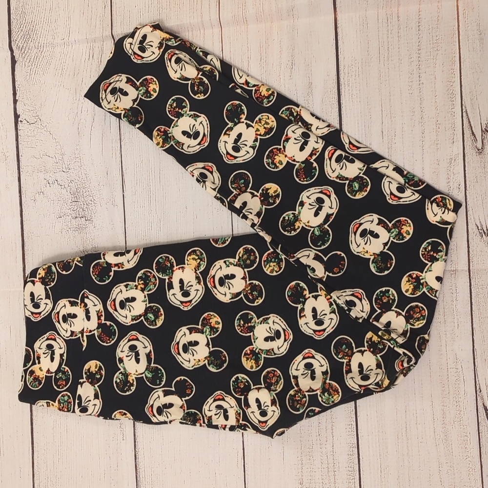 Lularoe One Size Leggings Mickey mouse head(NWOT)